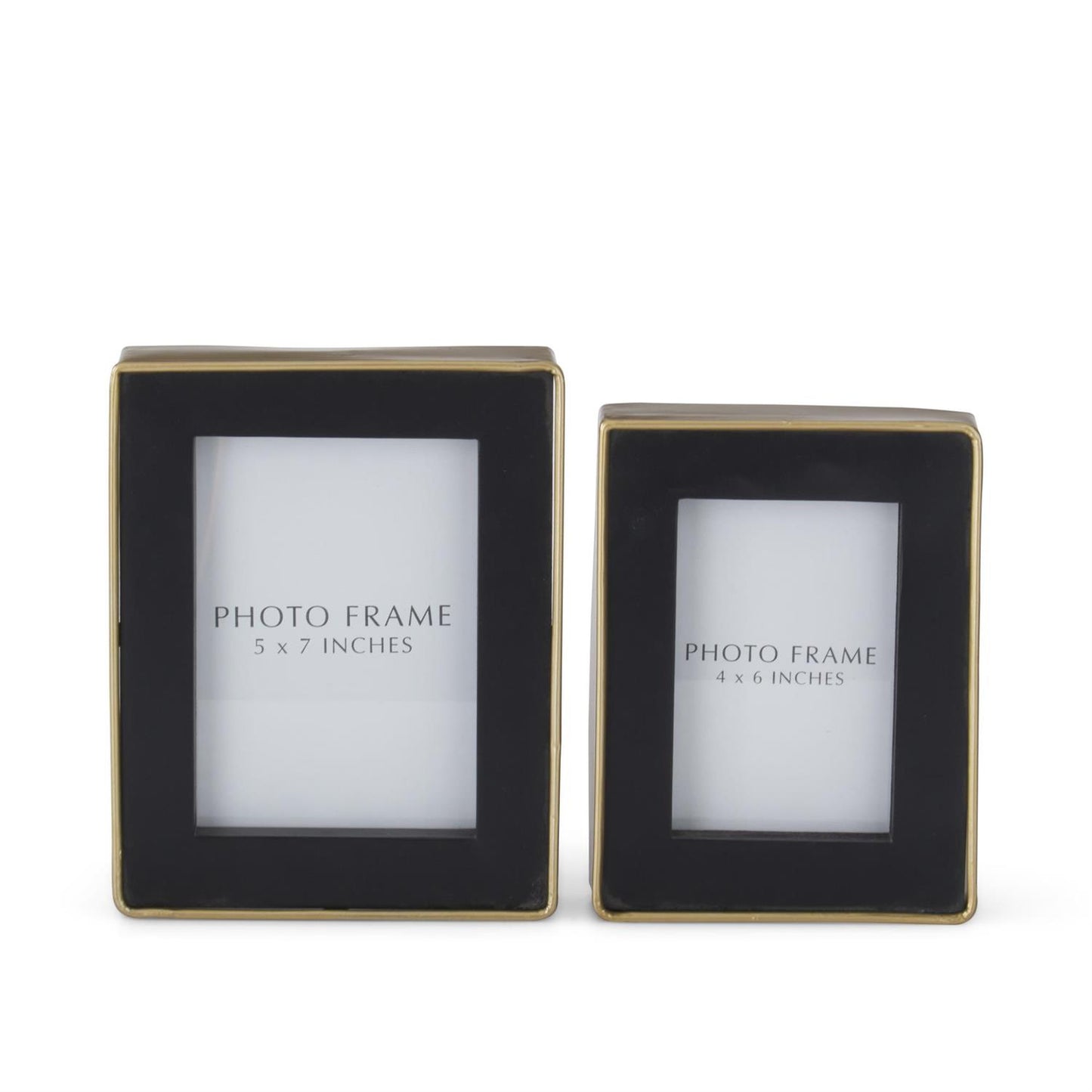 Gold & Black Metal Modern Photo Frames