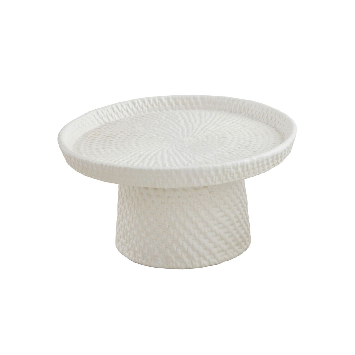 Lg Woven Ceramic Pedestal