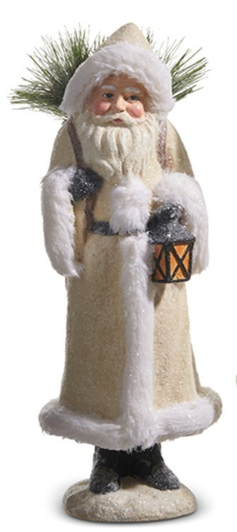 15.5 Ivory Old World Santa with Pine