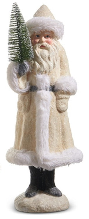 15.5 Ivory Old World Santa with Pine
