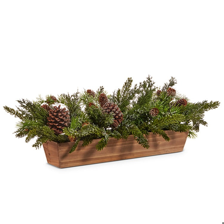 29 Iced Pine and Pinecone Arrangement