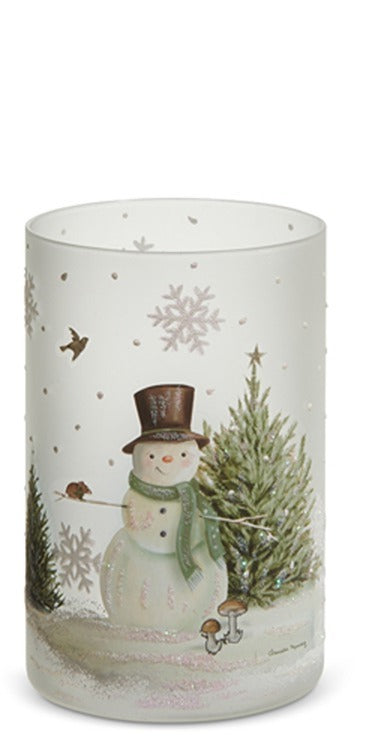 Woodland Snowman Containers