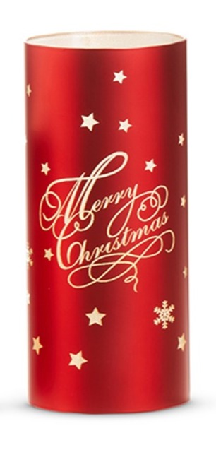 Lighted Red Merry Christmas Lanterns