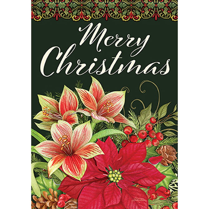 Garden Flag - Poinsettia
