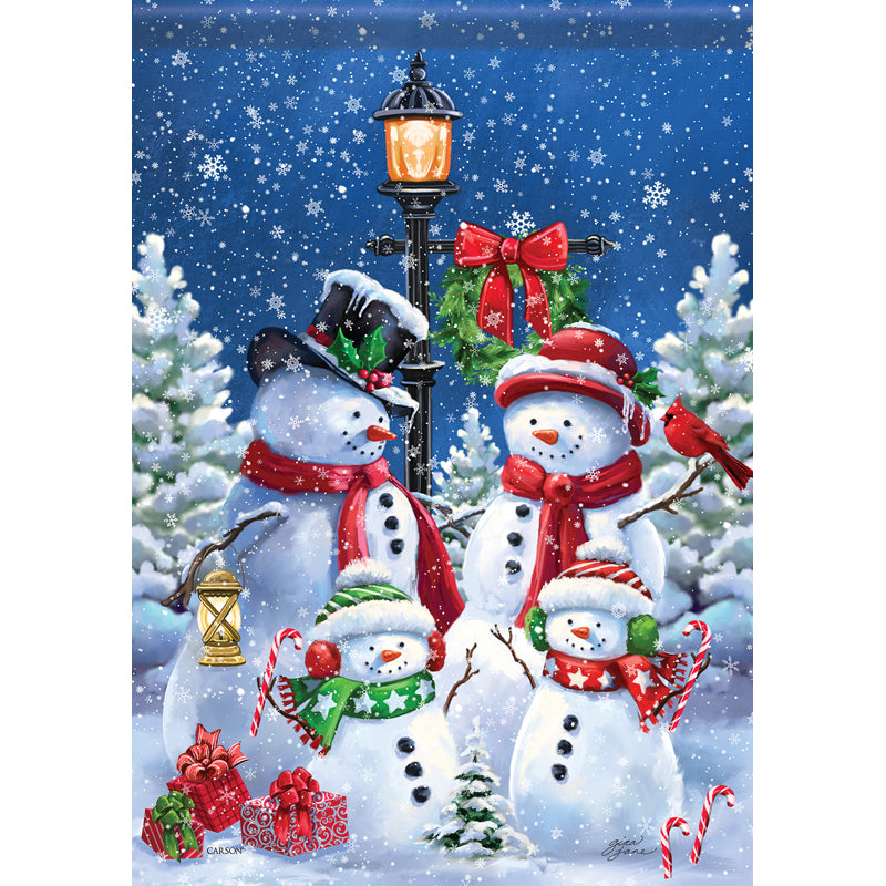 Garden Flag - Snow Family