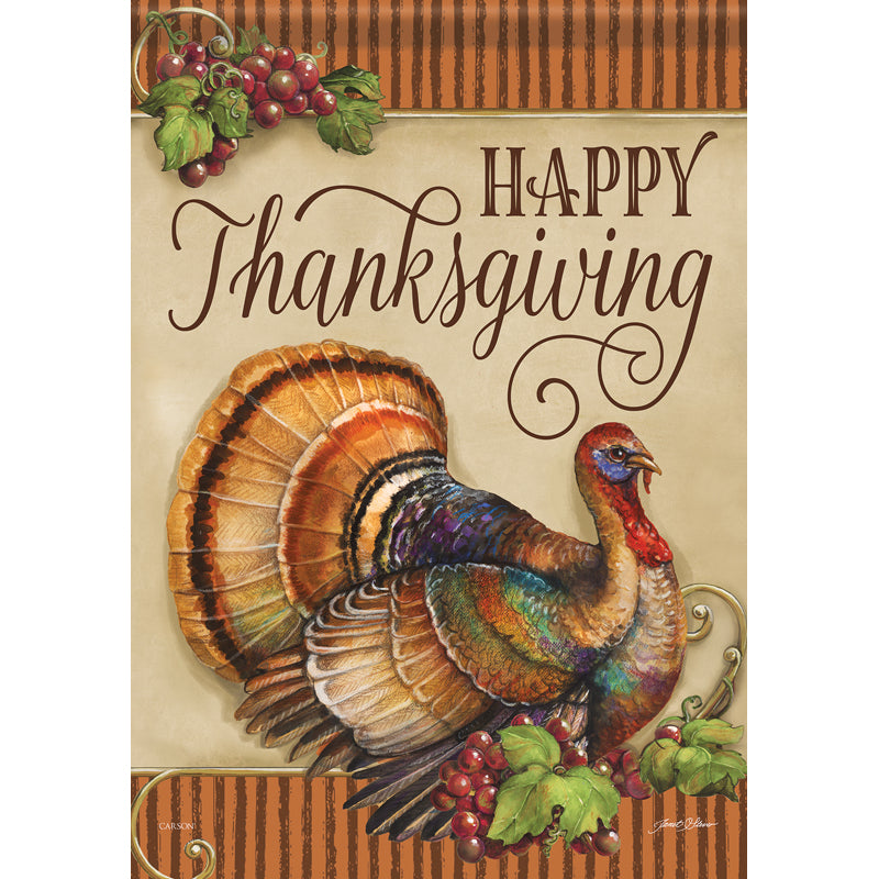 Garden Flag - Turkey & Grapes
