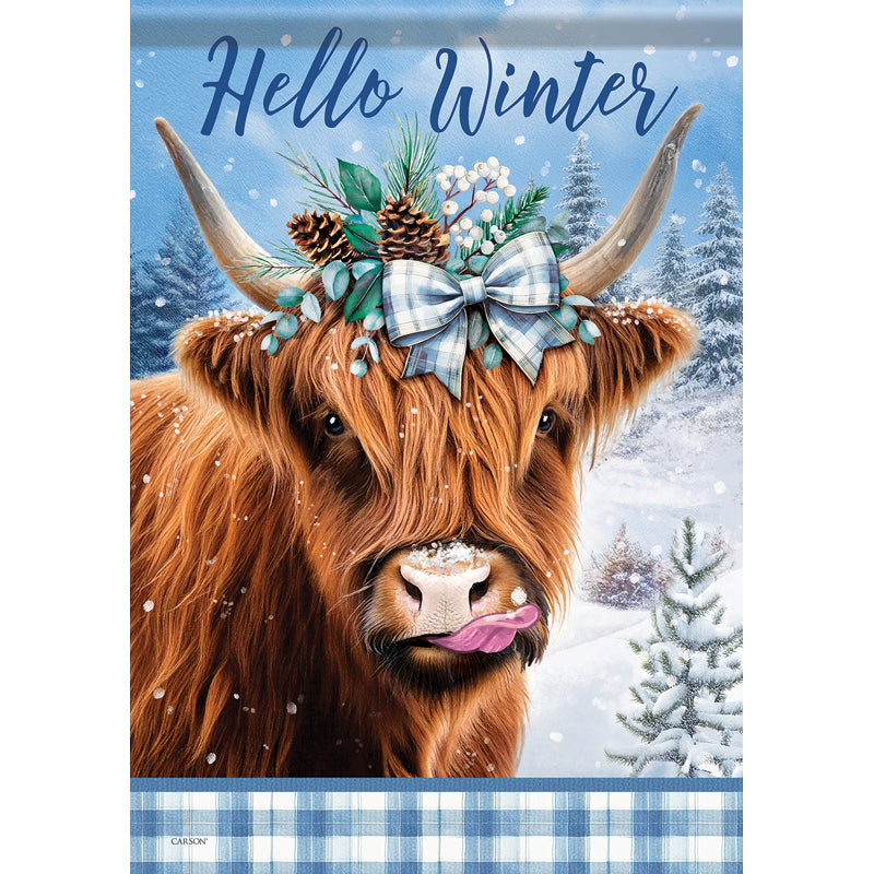 Garden Flag - Hello Winter