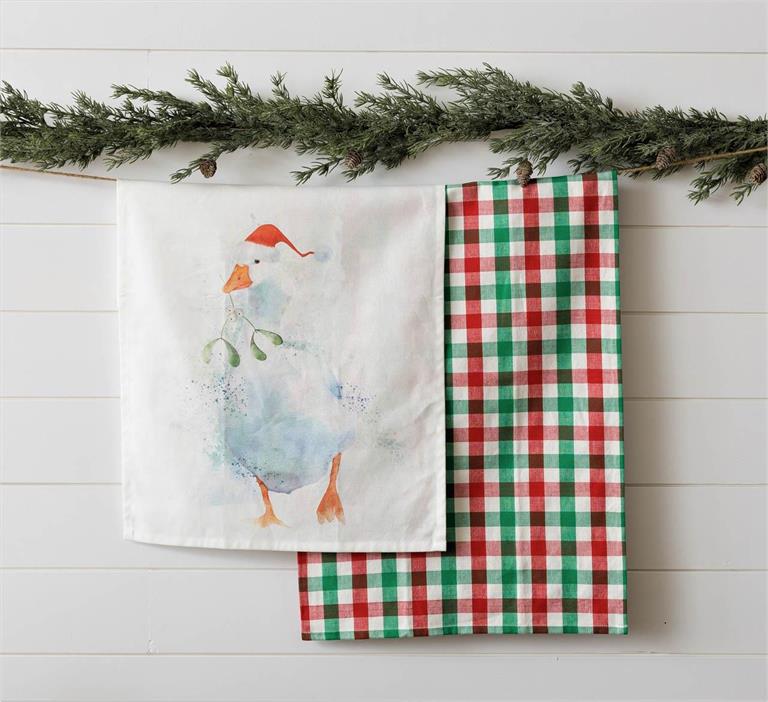 Tea Towels - Winter Goose