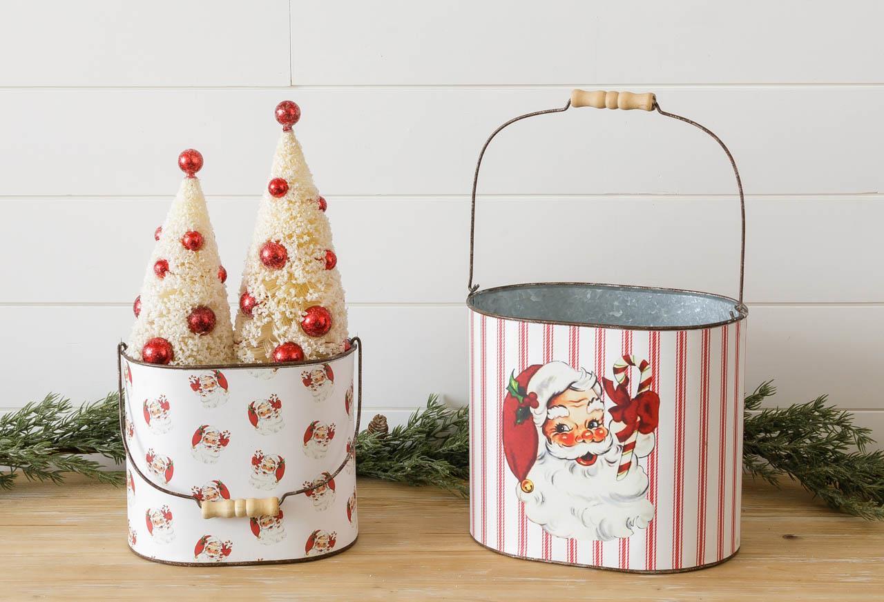 Vintage Santa Containers