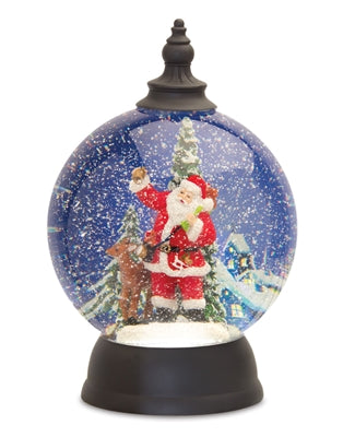 Santa W/ Deer Snow Globe