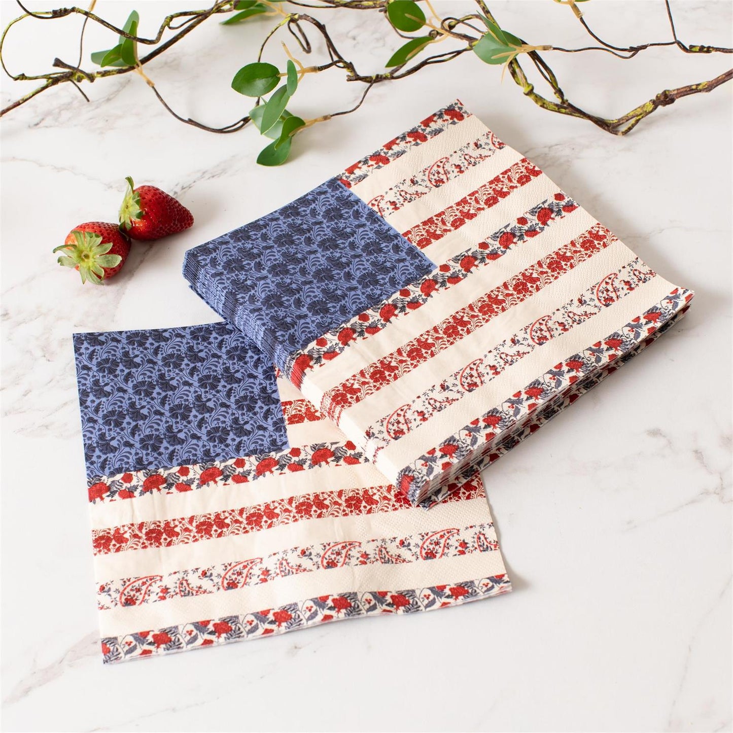 Paper Napkins - Americana Flag - 20 Ct