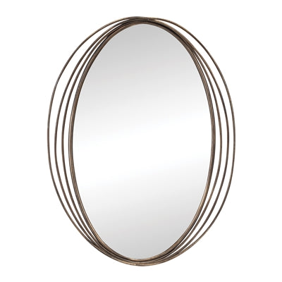 WALL MIRROR 23"L X 30"H METAL/GLASS