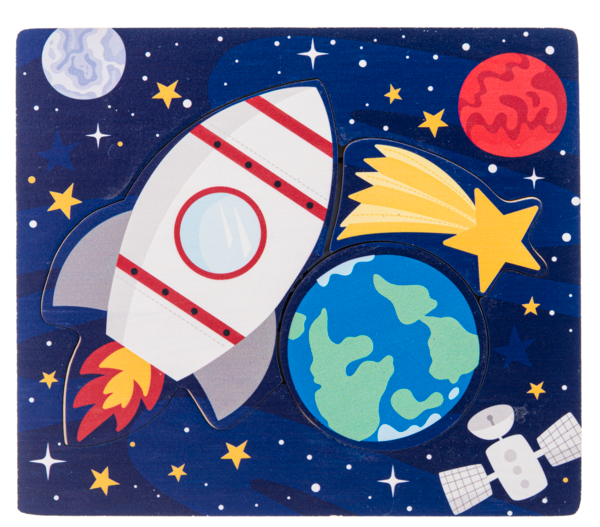 Wooden Space Layered Puzzle