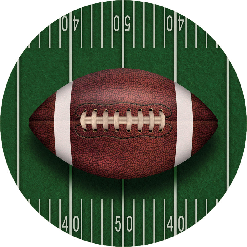 Football Round Car Coaster