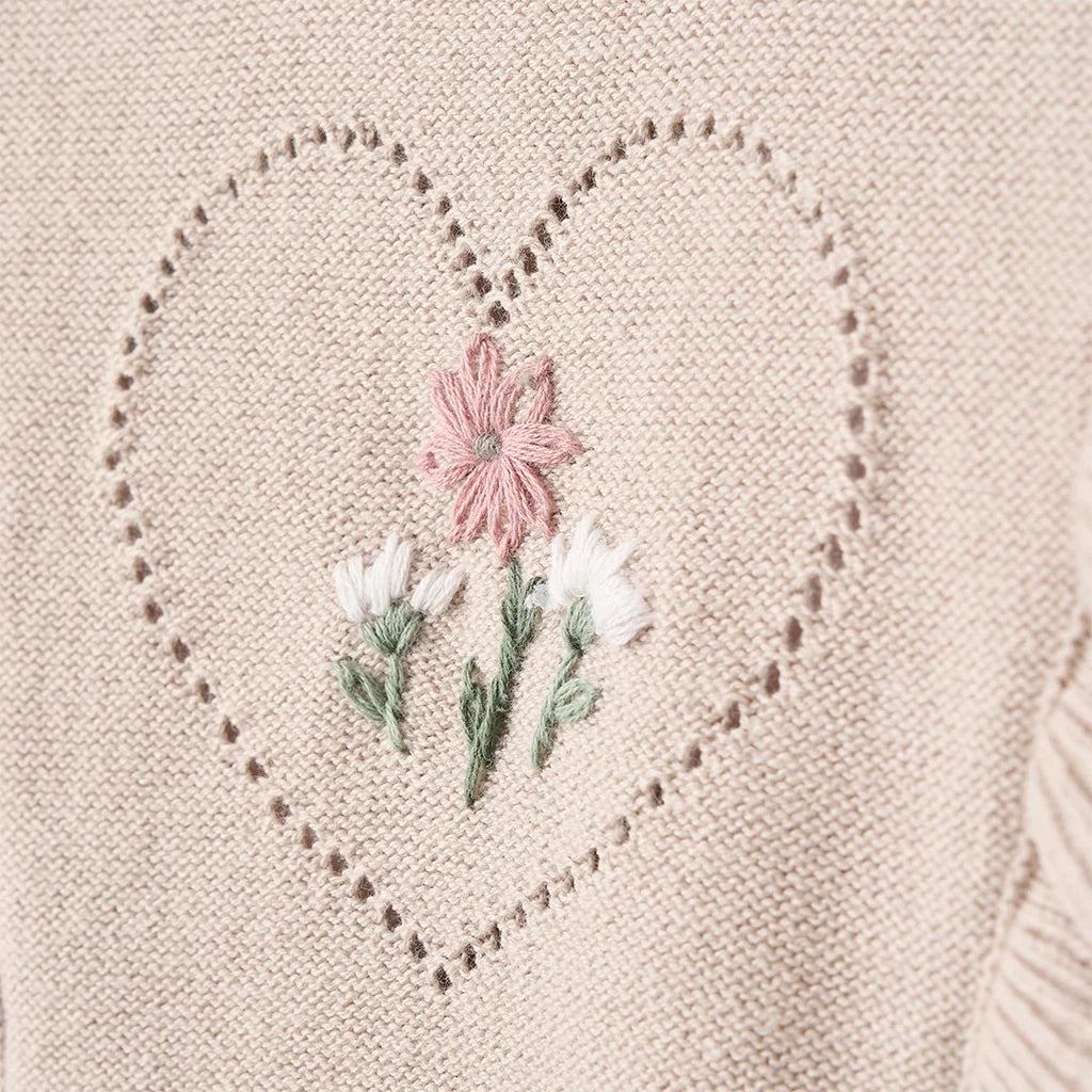 Pony Meadow Heart Sweater & Footed Pant Set