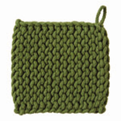 CROCHET TRIVET OLIVE