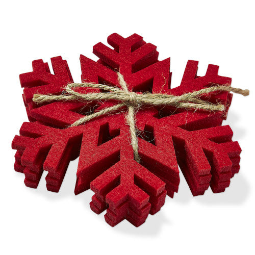 SNOWFLAKE COASTER SET/4