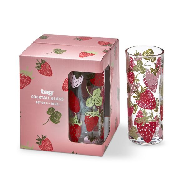 STRAWBERRIES DRINKS GLASS