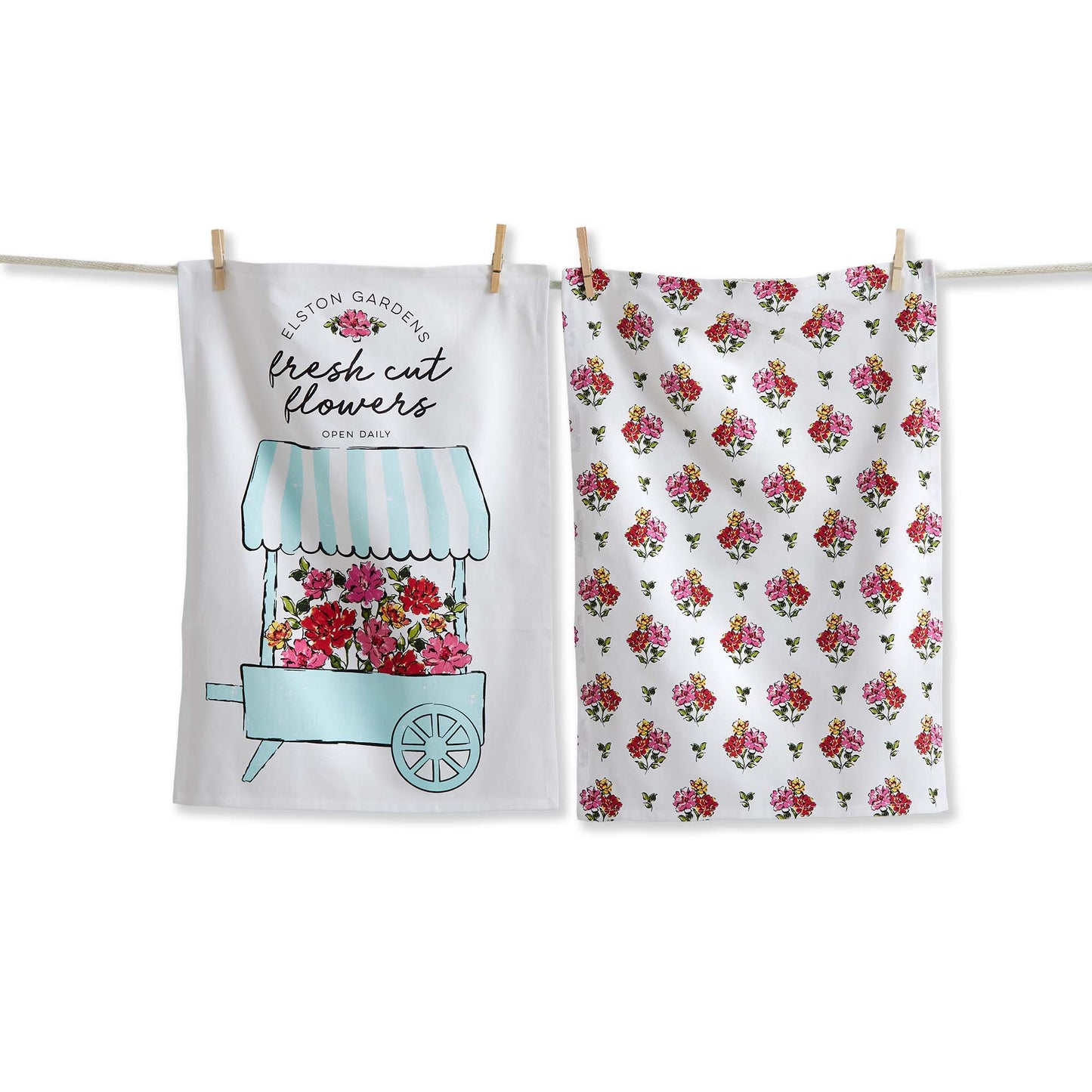 FLOWER CART DT S/2