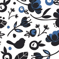 Blue Jay Cocktail Napkins - Nora Fleming