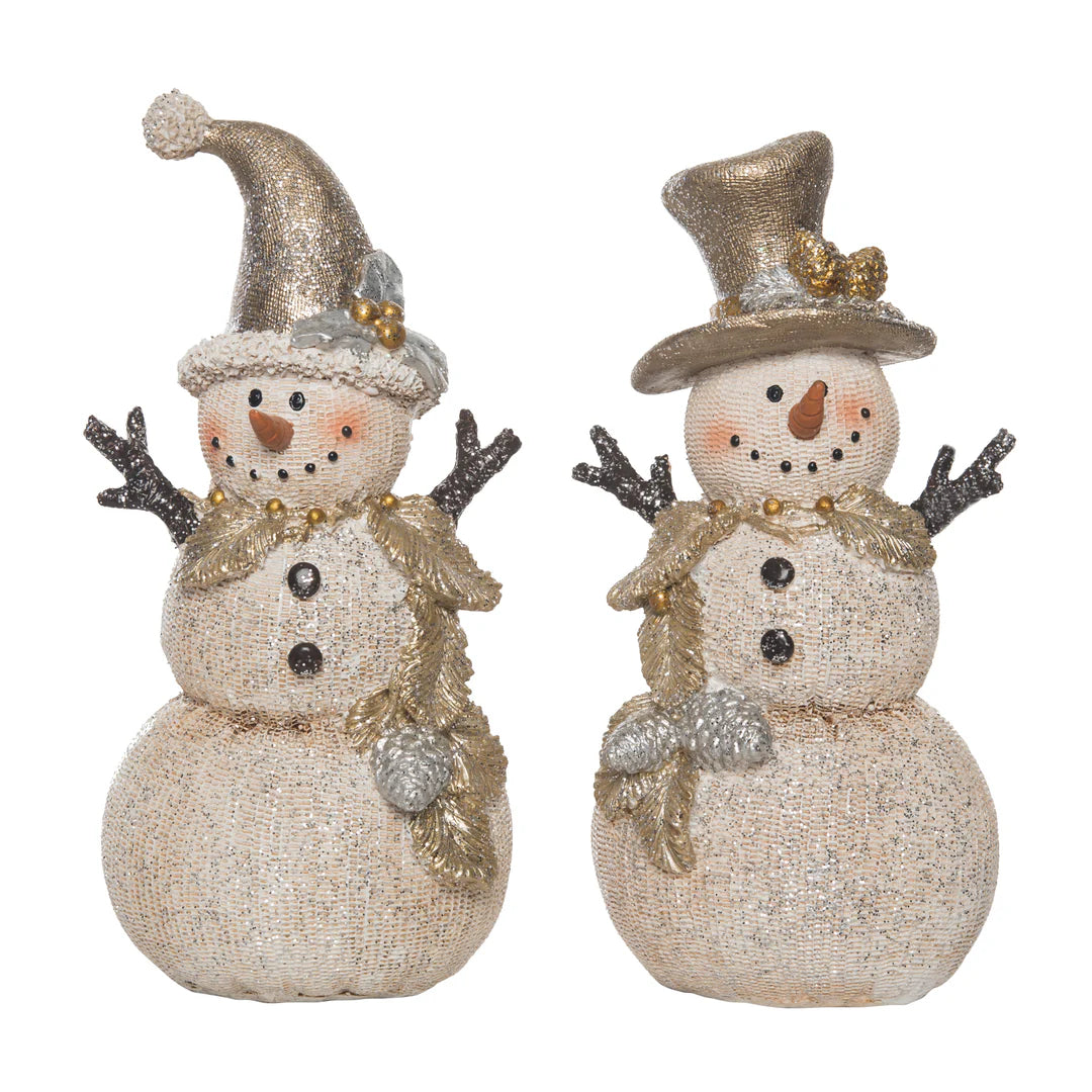 Res Metallic Snowman Fig 2 Asst