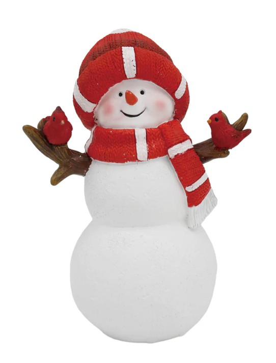 Res Snowman w/Cardinal 2 Asst