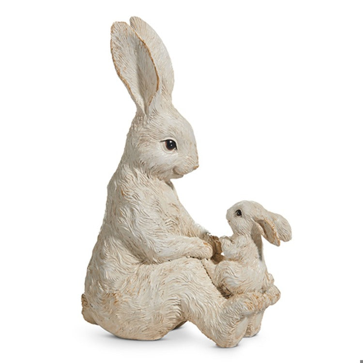 7.25 White Bunny and Baby