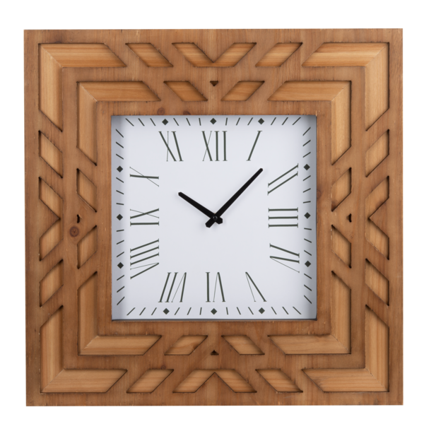 Layered Mod Mountain Square Wall Clock