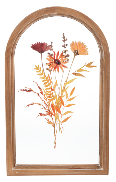 Arch Framed Pressed Flower Wall Decor
