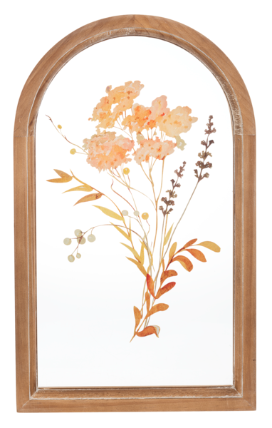 Arch Framed Pressed Flower Wall Decor