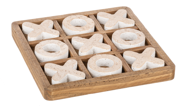 Faux Stone Tic Tac Toe