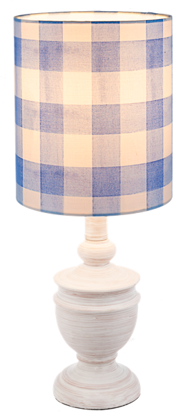 Blue Gingham Accent Lamp 40W Max