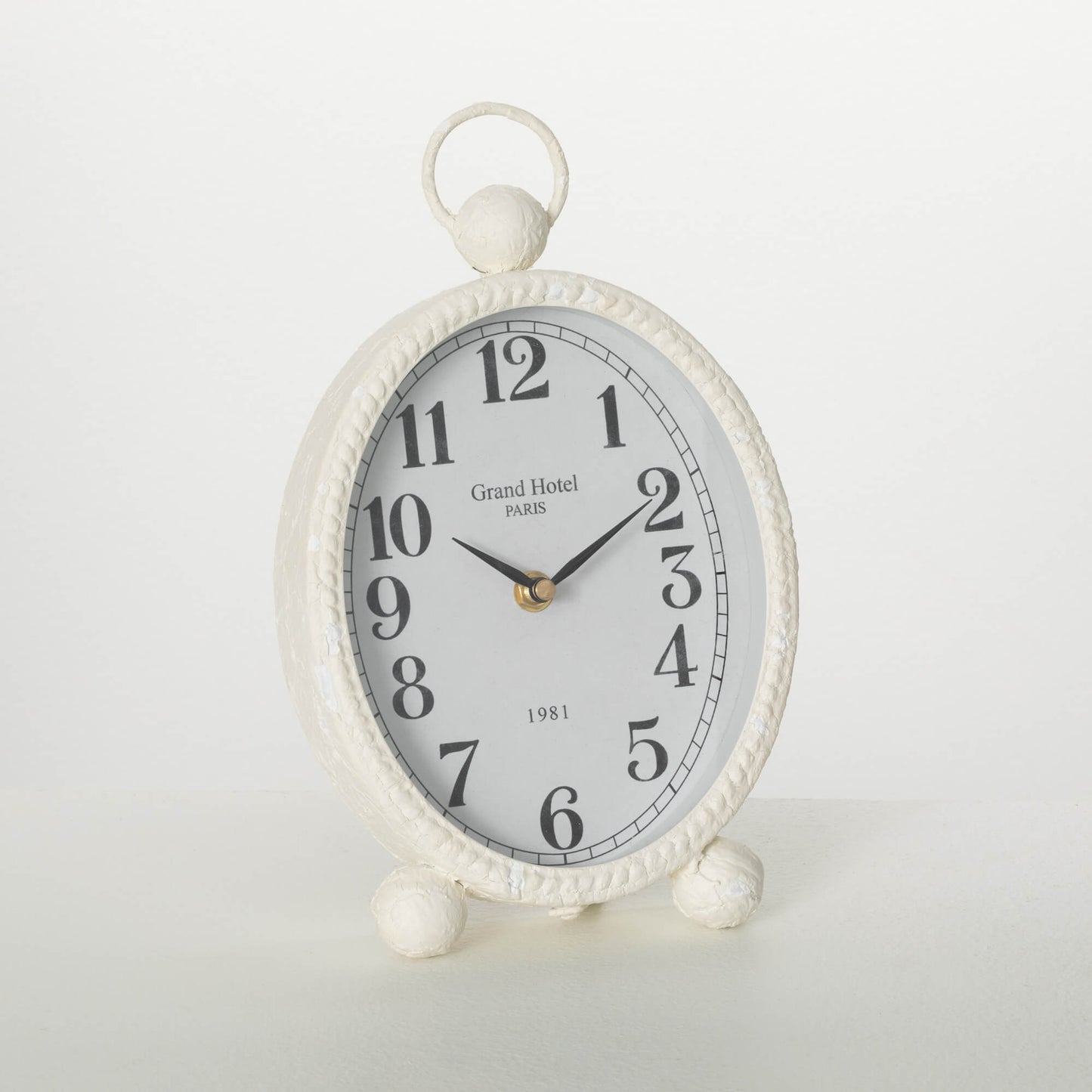WHITE DESK CLOCK