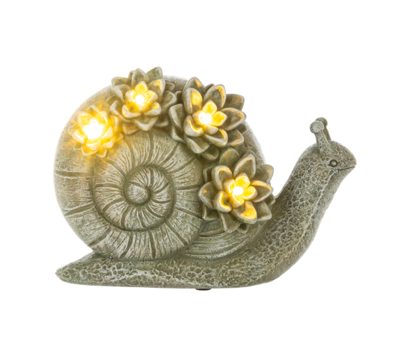 LED Light Up Turtle & Snail Figurines