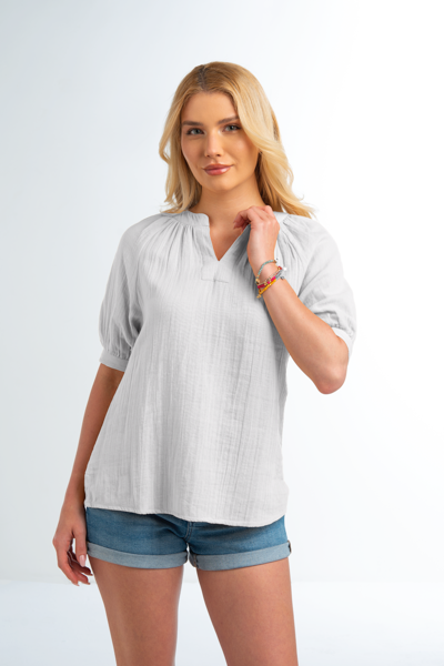 Crinkle Gauze Top