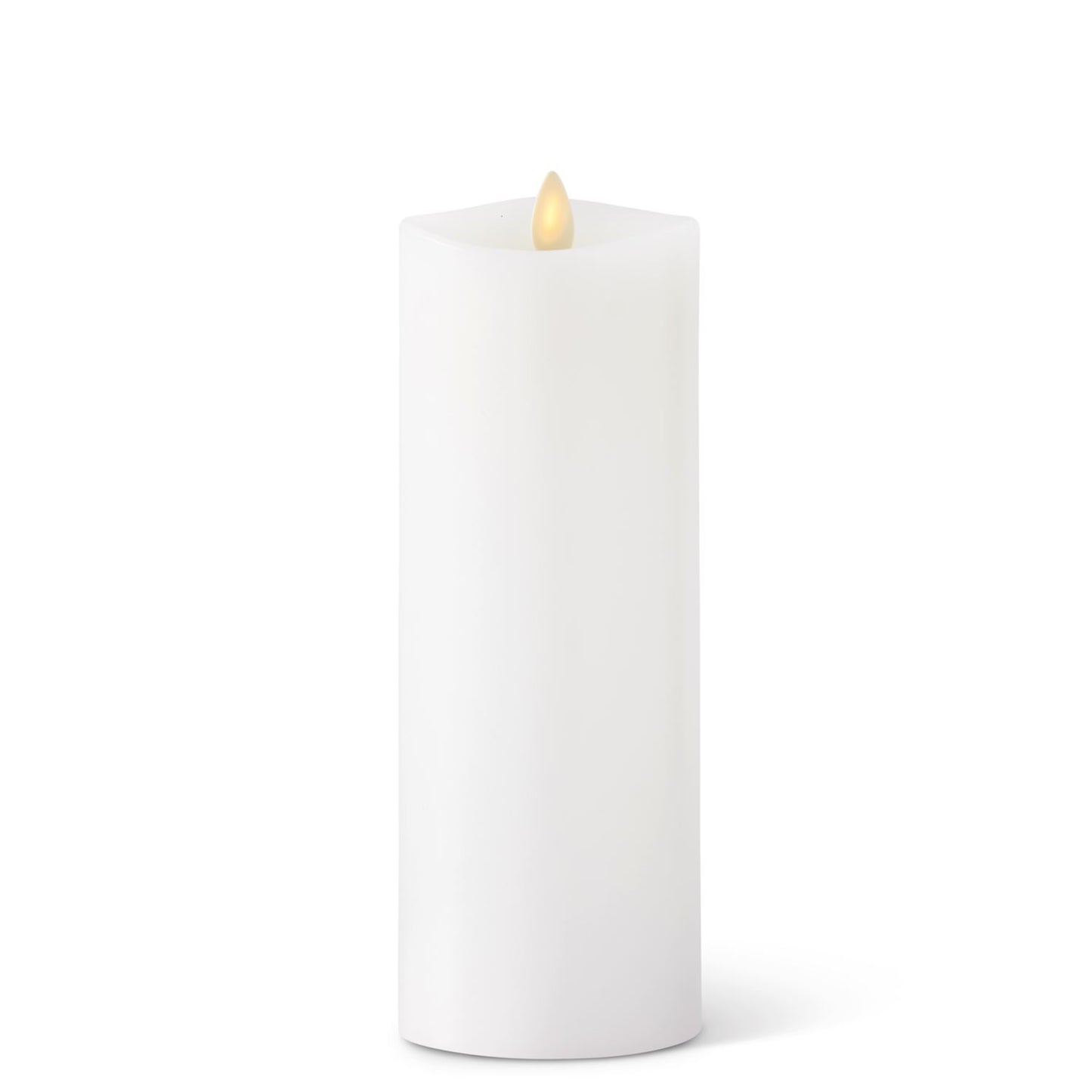 3 x 8.5 Inch Wax Indoor Pillar Luminara Candle Remote Ready