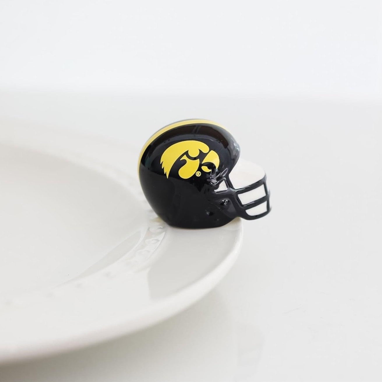 buy iowa hawkeye football or helmet Nora Fleming Mini University of Iowa Helmet