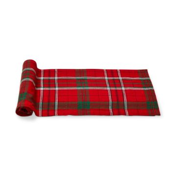 sleigh ride holiday plaid runner