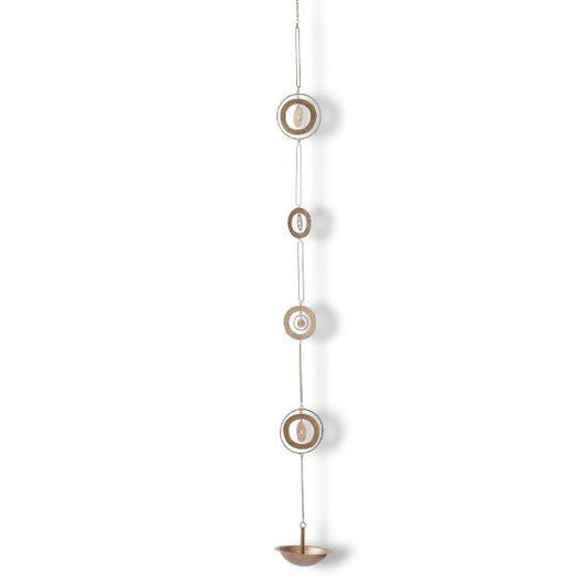 halo rain chain - antique brass