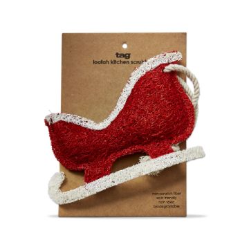 santa sleigh loofah scrubber