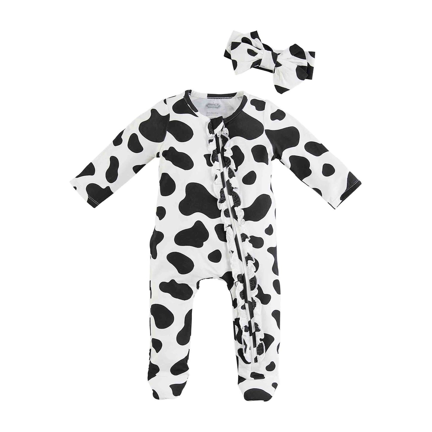 COW SLEEPER & HEADBAND SET (0-3 Months)