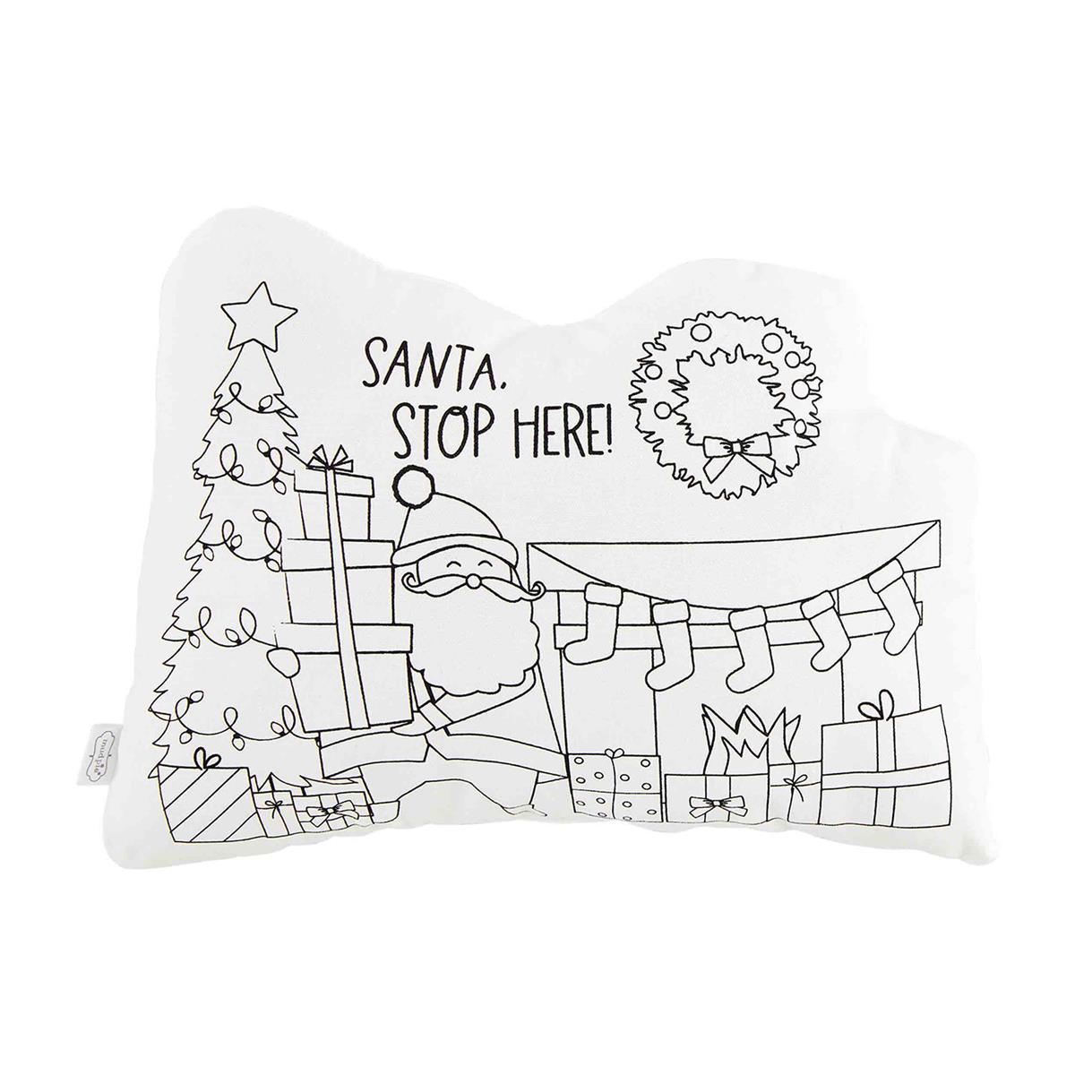 Childrens Christmas DOODLE PILLOW