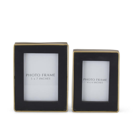 Gold & Black Metal Modern Photo Frames