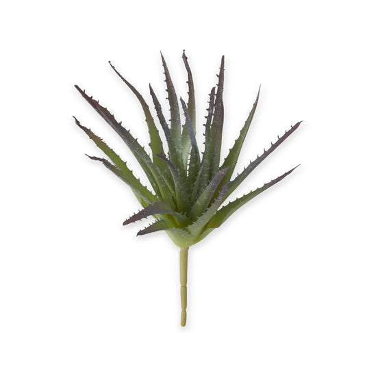 10.25 Inch Light Green w/Purple Tips Real Touch Aloe Pick