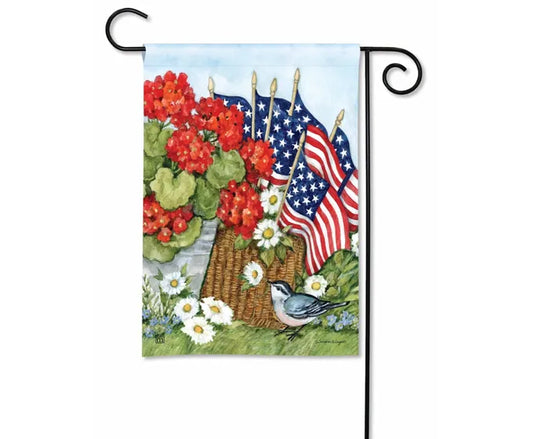 Flags and Flowers Garden Flag