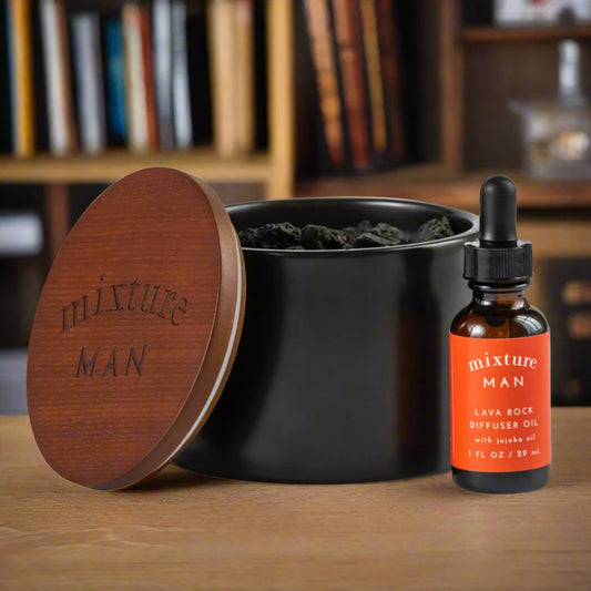 No 70 Sandalwood & Amber Mixture Man Lava Rock Diffuser