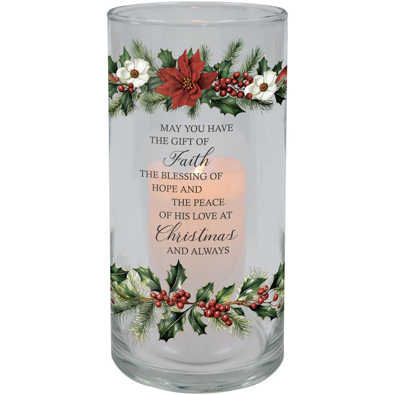 Gift of Faith" Hurricane Candle