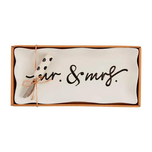 Mr. & Mrs. Hostess Tray Set