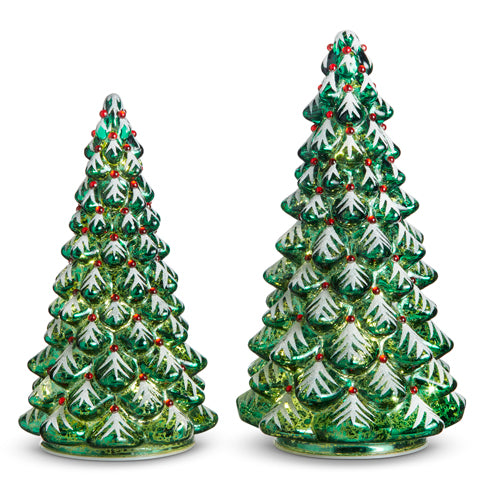 9.5" LIGHTED TREES WITH JEWELS