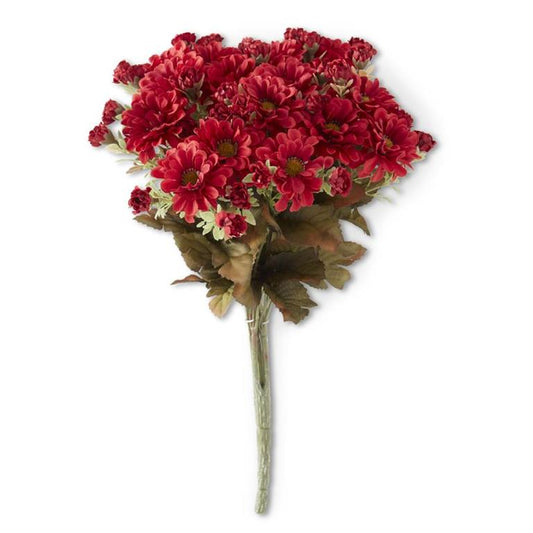 15 Inch Burgundy Mum Bush